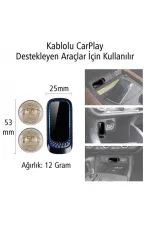Powermaster Pm-24508 Wireless Kablosuz Apple İphone Carplay Ekran Yansıtma (versiyon 4.0) Powermaster Pm-24508 Wireless Kablosuz Apple İphone Carplay Ekran Yansıtma (versiyon 4.0)
