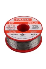 Soldex 1.00mm Kalın 200 Gram Kalın Lehim Teli Sn60 Pb40