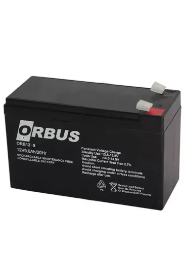 Orbus Orb12-9 12 Volt 9 Amper Kuru Akü (150x65x90 Mm) Orbus Orb12-9 12 Volt 9 Amper Kuru Akü (150x65x90 Mm)