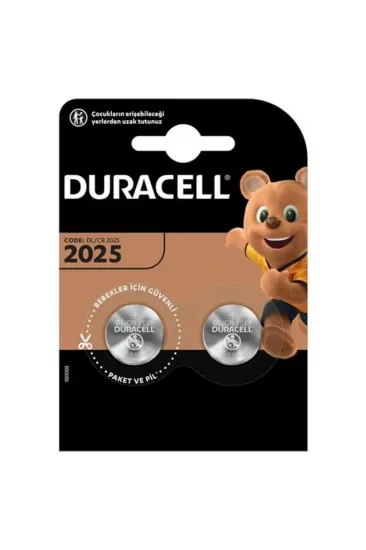 Duracell Cr2025 Lityum Pil (2'li Paket) Duracell Cr2025 Lityum Pil (2'li Paket)