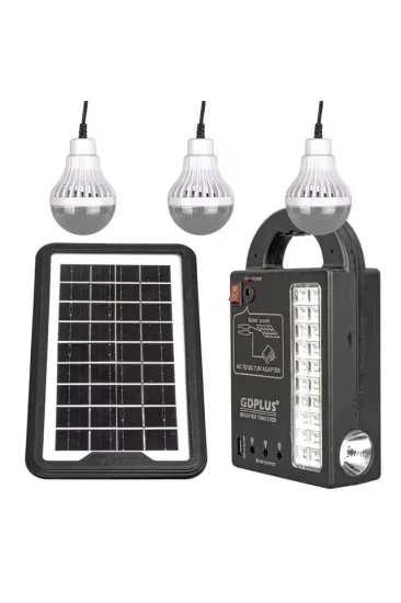 Powermaster Gd-999 Lamba + Powerbank + Işıldak Solar Aydınlatma Seti Powermaster Gd-999 Lamba + Powerbank + Işıldak Solar Aydınlatma Seti