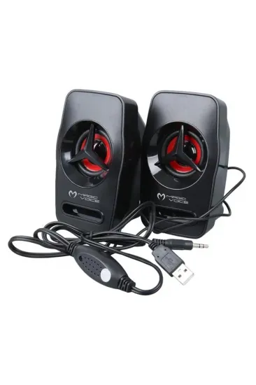Magicvoice T-19 1+1 Usb Pc Mini Hoparlör - Speaker (2*3 Watt - 4 Ohm)