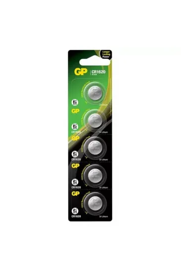 Gp Cr1620 Lityum 3 Volt Pil (5'li Paket) Gp Cr1620 Lityum 3 Volt Pil (5'li Paket)
