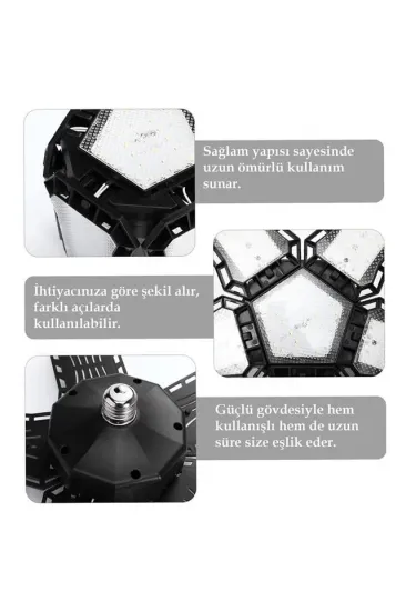 Ledx Ayarlanabilir Açılı 4 Kanatlı 108 Smd Ledli Galaxy Projektör Işığı 50w 5500 Lumen E27 32cm Çap Ledx Ayarlanabilir Açılı 4 Kanatlı 108 Smd Ledli Galaxy Projektör Işığı 50w 5500 Lumen E27 32cm Çap