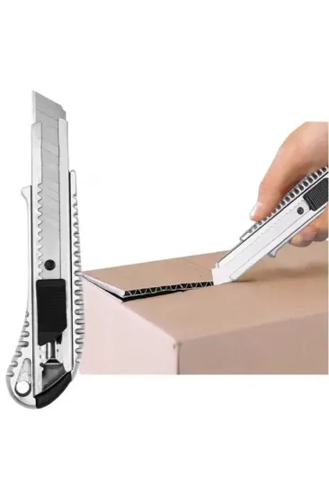 Powermaster Pm-20902 18 Mm X 0.5 Mm Alüminyum Gövde Metal Maket Bıçağı Powermaster Pm-20902 18 Mm X 0.5 Mm Alüminyum Gövde Metal Maket Bıçağı