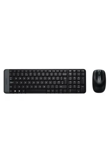 Logitech Mk220 Q Tr Siyah Kablosuz Klavye Mouse Set