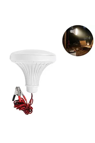 Powermaster Anahtarlı 12 Volt 24 Watt Akü Maşalı 2 Metre Kablolu Led Ampul Powermaster Anahtarlı 12 Volt 24 Watt Akü Maşalı 2 Metre Kablolu Led Ampul