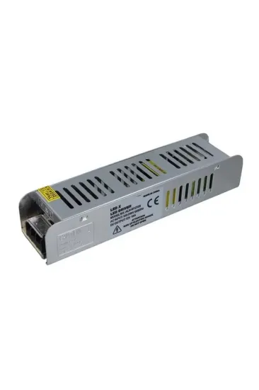 Ledx Aln-m1210s 12 Volt 10 Amper 120 Watt Slim Metal Kasa Adaptör 190x48x38mm
