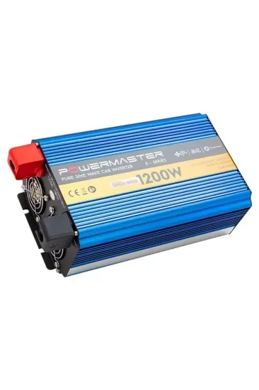 Powermaster 12 Volt 1200 Watt Pure Sinus Wave İnverter Pwr-1200
