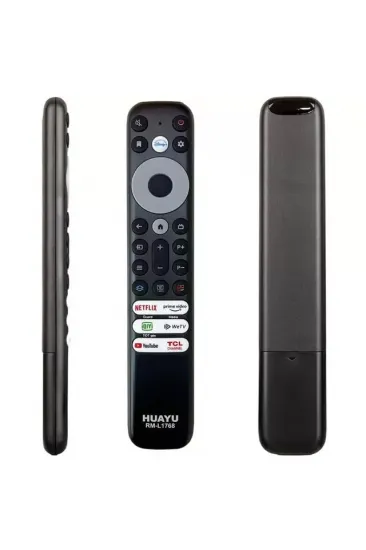 Huayu Tcl Rm-l1768 - Rc902v - Rmr1 Netflix-prime Video-guard-media-youtube Tuşlu Ses Komutsuz Lcd Led Tv Kumandası