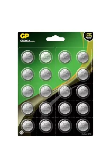 Gp Cr2032 Dl2032 Lityum 20'li Para Pil (gp Cr2032-2caı20) Gp Cr2032 Dl2032 Lityum 20'li Para Pil (gp Cr2032-2caı20)