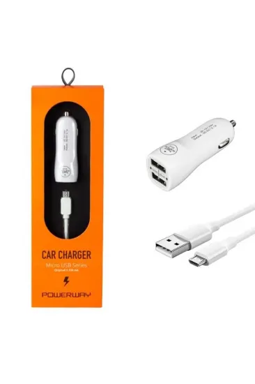 Powerway 3.1a Micro Usb Araç Çakmaklık Şarj Aleti X233 Powerway 3.1a Micro Usb Araç Çakmaklık Şarj Aleti X233