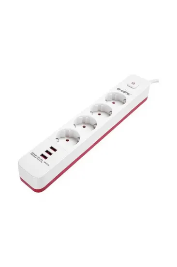S-link Spg403u 1.5 Metre 4lü Anahtarlı Akım Korumalı Usb Girişli S-link Spg403u 1.5 Metre 4lü Anahtarlı Akım Korumalı Usb Girişli