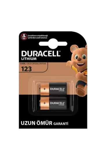 Duracell Cr123 / Cr123a / Cr17345 3 Volt Lityum Pil (2'li Paket) Duracell Cr123 / Cr123a / Cr17345 3 Volt Lityum Pil (2'li Paket)