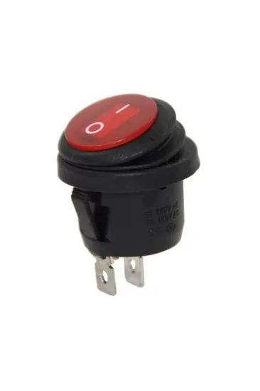Ic-133w Yuvarlak Işıklı Su Geçirmez  2p On-off Anahtar
