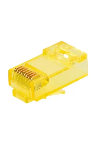 Powermaster Pm-22700 Rj45 Rj45 Cat6 8p/8c Sarı Soket (100'lü Paket) Powermaster Pm-22700 Rj45 Rj45 Cat6 8p/8c Sarı Soket (100'lü Paket)