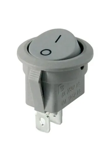 Ic-133b Gri 2 Pinli Işıksız Yuvarlak Açma-kapama Anahtarı Ic-133b Gri 2 Pinli Işıksız Yuvarlak Açma-kapama Anahtarı