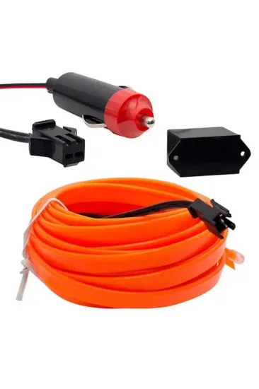 Powermaster 5 Metre Oranj Araç İçi Neon İp Aydınlatma Powermaster 5 Metre Oranj Araç İçi Neon İp Aydınlatma