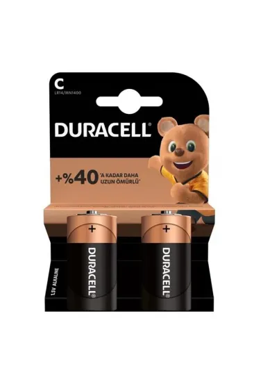 Duracell Lr14/mn1400 C Orta Boy Pil (2'li Paket) Duracell Lr14/mn1400 C Orta Boy Pil (2'li Paket)