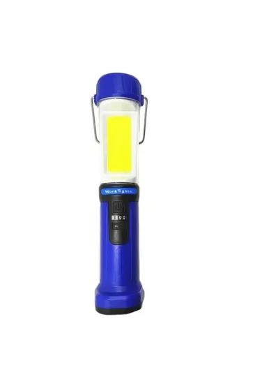 Powermaster Hk-802 Şarjlı 30 Beyaz + 20 Mavi-kırmızı Smd Led / 55 Cob Ledli 5 Modlu Çalışma Lambası