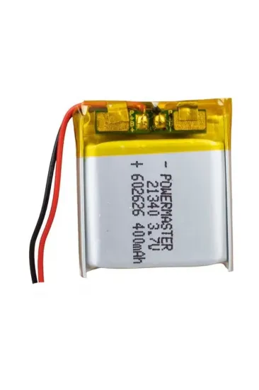 Powermaster 602626 3.7 Volt 400 Mah Lityum Polimer Pil Powermaster 602626 3.7 Volt 400 Mah Lityum Polimer Pil