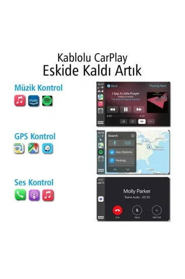 Powermaster Pm-24508 Wireless Kablosuz Apple İphone Carplay Ekran Yansıtma (versiyon 4.0)