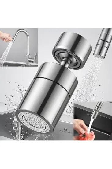 Sunup Sn-29317 Çift Hız Ayarlı Gümüş Renk Musluk Başlığı Sunup Sn-29317 Çift Hız Ayarlı Gümüş Renk Musluk Başlığı