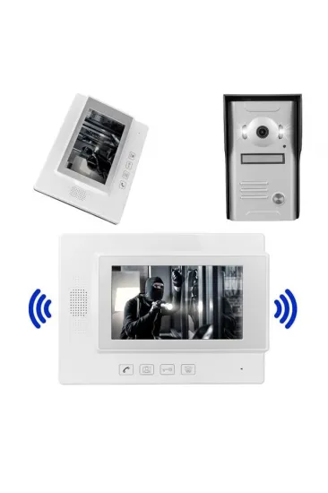 Powermaster 37m 1 Daire 7'' Görüntülü Diafon Kapı Zili Interkom Akıllı Ev Güvenliği Sistemi Powermaster 37m 1 Daire 7'' Görüntülü Diafon Kapı Zili Interkom Akıllı Ev Güvenliği Sistemi