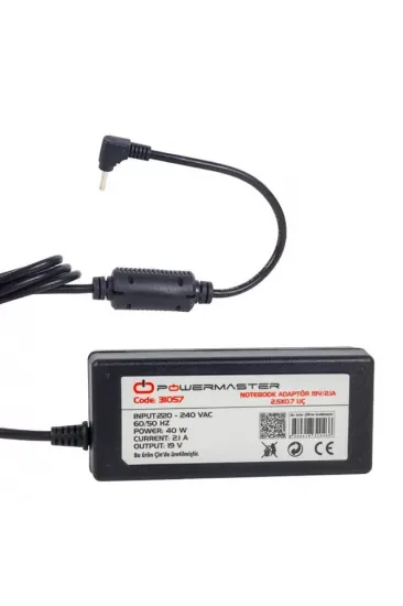 Powermaster Pm-31057 Asus Uyumlu 19 Volt - 2.1 Amper 2.5*0.7 Mm Uçlu Notebook Adaptör