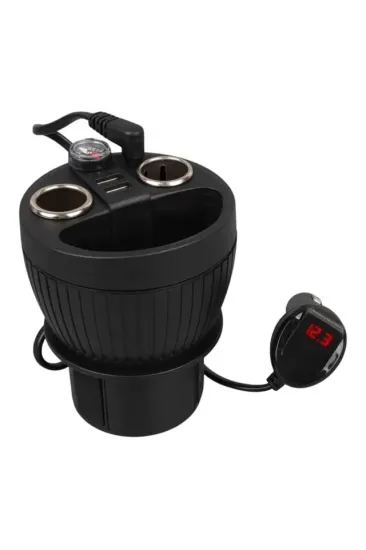 Olesson 1640 12-24v Çiftli Çift Usbli 120w 80cm Kablolu Dijital Ekranlı Araç Çakmak Çoklayıcı Olesson 1640 12-24v Çiftli Çift Usbli 120w 80cm Kablolu Dijital Ekranlı Araç Çakmak Çoklayıcı