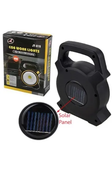 Powermaster Jy-819a Cob Ve Angel Led'li 3 Modlu Solar + Usb Şarjlı Çalışma Lambası Powermaster Jy-819a Cob Ve Angel Led'li 3 Modlu Solar + Usb Şarjlı Çalışma Lambası