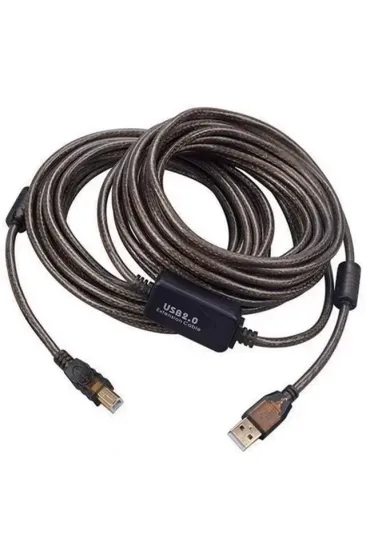 Powermaster Pm-29486 Şeffaf Chipset 10 Metre Usb 2.0 Yazıcı Kablosu