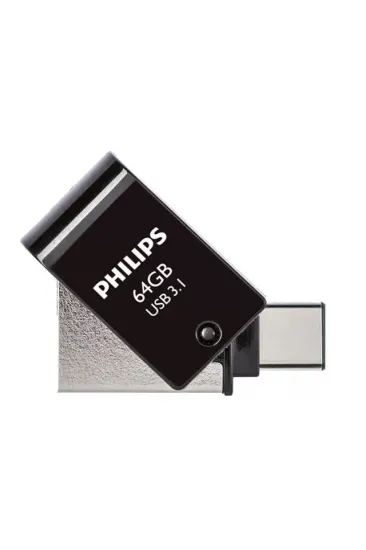 Philips Fm64dc152b/00 64gb 2 In 1 Type-c/usb 3.1 Siyah Gri Usb Flash Bellek Philips Fm64dc152b/00 64gb 2 In 1 Type-c/usb 3.1 Siyah Gri Usb Flash Bellek