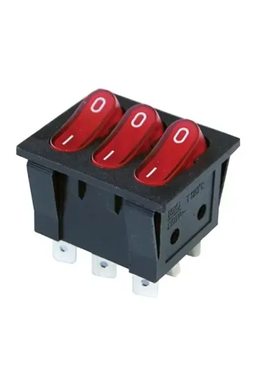 Powermaster Üçlü Işıklı Anahtar On-off 9p (ıc-135) Powermaster Üçlü Işıklı Anahtar On-off 9p (ıc-135)