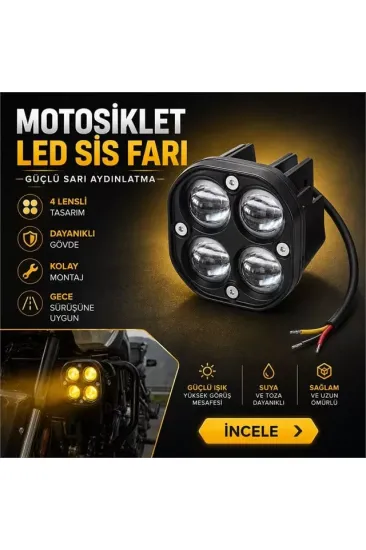Powermaster Pm-22740 45w Motosiklet Sis Lambası Powermaster Pm-22740 45w Motosiklet Sis Lambası
