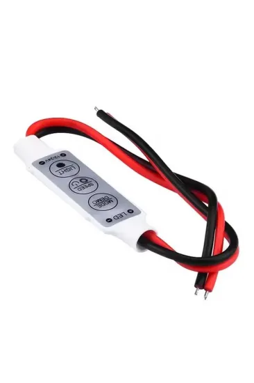 Powermaster 12-24 Volt Mini Üç Tuşlu Tek Renkli Led Kontrol Cihazı (kırmızı - Siyah Kablo) Powermaster 12-24 Volt Mini Üç Tuşlu Tek Renkli Led Kontrol Cihazı (kırmızı - Siyah Kablo)
