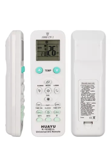 Huayu K-1038e+l  1000in1 Universal Ac Akıllı Klima Kumandası