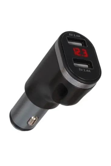 Olesson 1648 12-24v Çift Usb Girişli 5v-2.4a Dijital Voltaj Ekranlı Araç Çakmaklık Şarj Aleti Olesson 1648 12-24v Çift Usb Girişli 5v-2.4a Dijital Voltaj Ekranlı Araç Çakmaklık Şarj Aleti