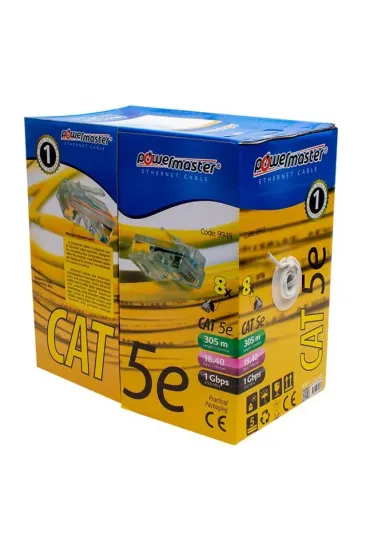 Powermaster Cat5 305 Metre Ethernet Network Kablosu Powermaster Cat5 305 Metre Ethernet Network Kablosu