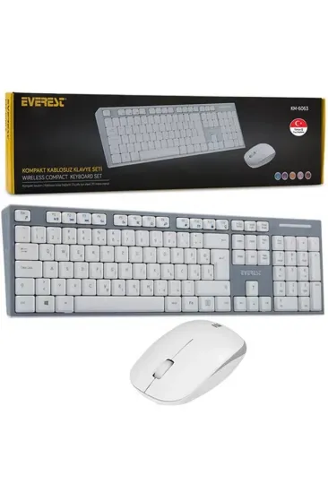 Everest Km-6063 Q Multimedya Kablosuz Klavye - Mouse Set Everest Km-6063 Q Multimedya Kablosuz Klavye - Mouse Set