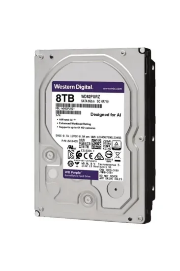 Western Digital Purple 8 Tb Sata 6gb/s 7/24 Güvenlik Harddisk Wd82purz Western Digital Purple 8 Tb Sata 6gb/s 7/24 Güvenlik Harddisk Wd82purz
