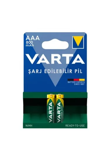 Varta 56703 1.2v 800 Mah Şarjlı Aaa İnce Kalem Pil (2'li Paket) Varta 56703 1.2v 800 Mah Şarjlı Aaa İnce Kalem Pil (2'li Paket)