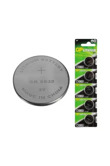 Gp Cr2032 Lityum 3 Volt Pil 5 Li Paket Gpcr2032-2cpu5 Gp Cr2032 Lityum 3 Volt Pil 5 Li Paket Gpcr2032-2cpu5