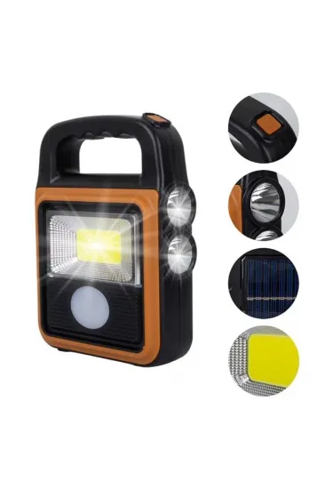 Powermaster Hs-8020c Cob Led Solar 4 Kademeli Şarjlı El Işıldak Feneri - Usb Çıkışlı Powerbank Powermaster Hs-8020c Cob Led Solar 4 Kademeli Şarjlı El Işıldak Feneri - Usb Çıkışlı Powerbank