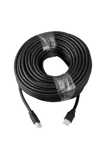 Fully G-507k Plastik Düz Siyah 25 Metre Gold Poşetli Hdmi Kablo Fully G-507k Plastik Düz Siyah 25 Metre Gold Poşetli Hdmi Kablo