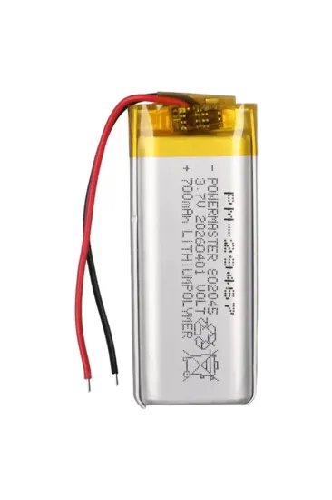 Powermaster 802045 3.7v 700mah Lityum Polimer (li-po) Batarya Ciklet Pil Powermaster 802045 3.7v 700mah Lityum Polimer (li-po) Batarya Ciklet Pil