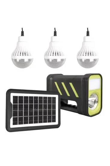 Powermaster Gd-12 Solar Panelli 3 Ampullü Solar Işıldak Fener Powermaster Gd-12 Solar Panelli 3 Ampullü Solar Işıldak Fener