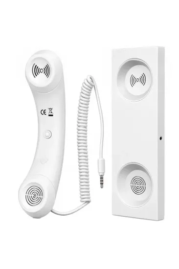 Powermaster Pm-39122 Retro-nostaljik 3.5mm Girişli Beyaz Telefon Ahizesi Powermaster Pm-39122 Retro-nostaljik 3.5mm Girişli Beyaz Telefon Ahizesi