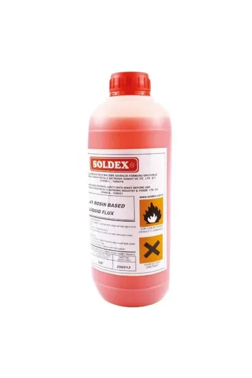 Soldex Asr-41 1 Lt. Köpürebilir Reçine Bazlı Sıvı Flux Soldex Asr-41 1 Lt. Köpürebilir Reçine Bazlı Sıvı Flux