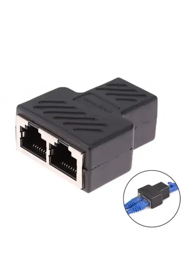 Powermaster Pm-26130 Ethernet Rj45 To 2x Çoklayıcı Dişi Splitter Adaptör Powermaster Pm-26130 Ethernet Rj45 To 2x Çoklayıcı Dişi Splitter Adaptör